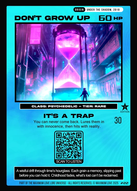 Don't Grow Up trading card